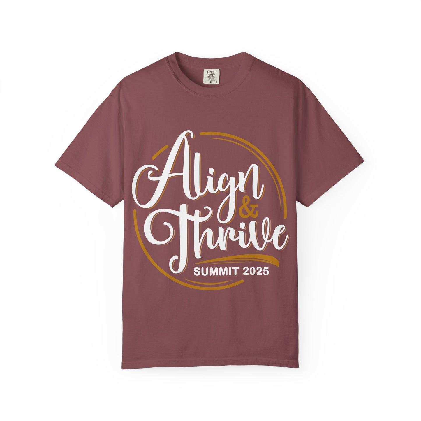 Align & Thrive Unisex T-shirt, Motivational Tee, Summit 2025 Shirt, Inspirational Apparel, Relaxed Fit Shirt