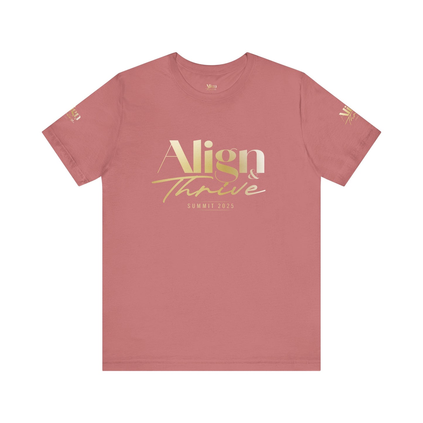 Unisex Motivational Tee - Align & Thrive | Inspirational Shirt for Fitness, Mental Health, Self-Care, Gift for Her, Casual Wear