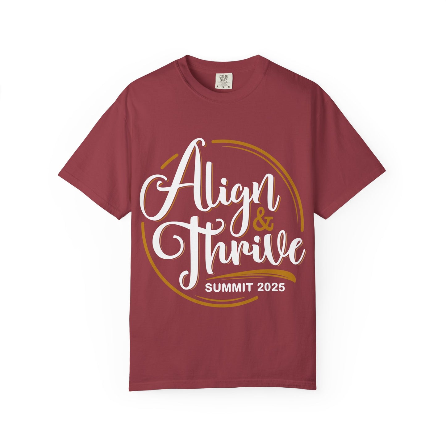 Align & Thrive Unisex T-shirt, Motivational Tee, Summit 2025 Shirt, Inspirational Apparel, Relaxed Fit Shirt