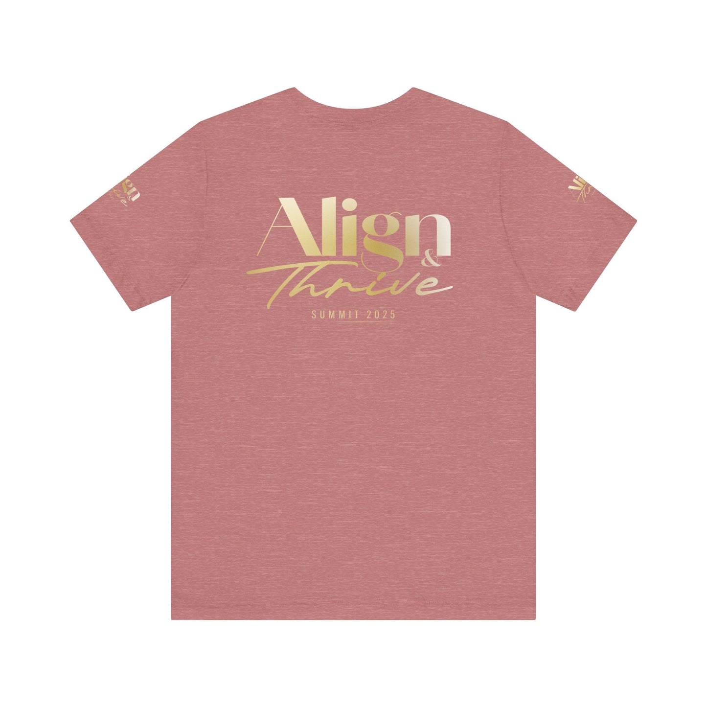 Unisex Motivational Tee - Align & Thrive | Inspirational Shirt for Fitness, Mental Health, Self-Care, Gift for Her, Casual Wear