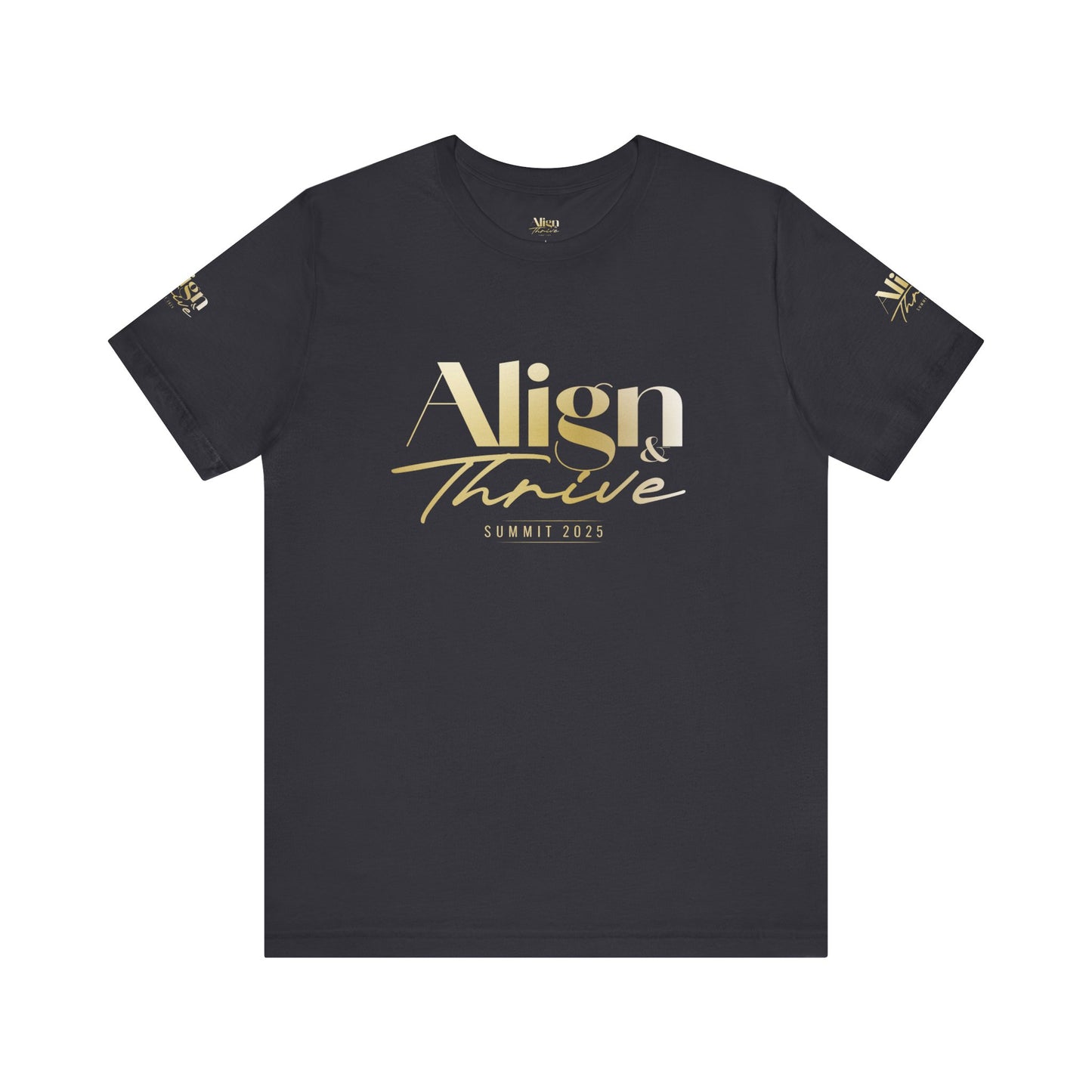 Unisex Motivational Tee - Align & Thrive | Inspirational Shirt for Fitness, Mental Health, Self-Care, Gift for Her, Casual Wear