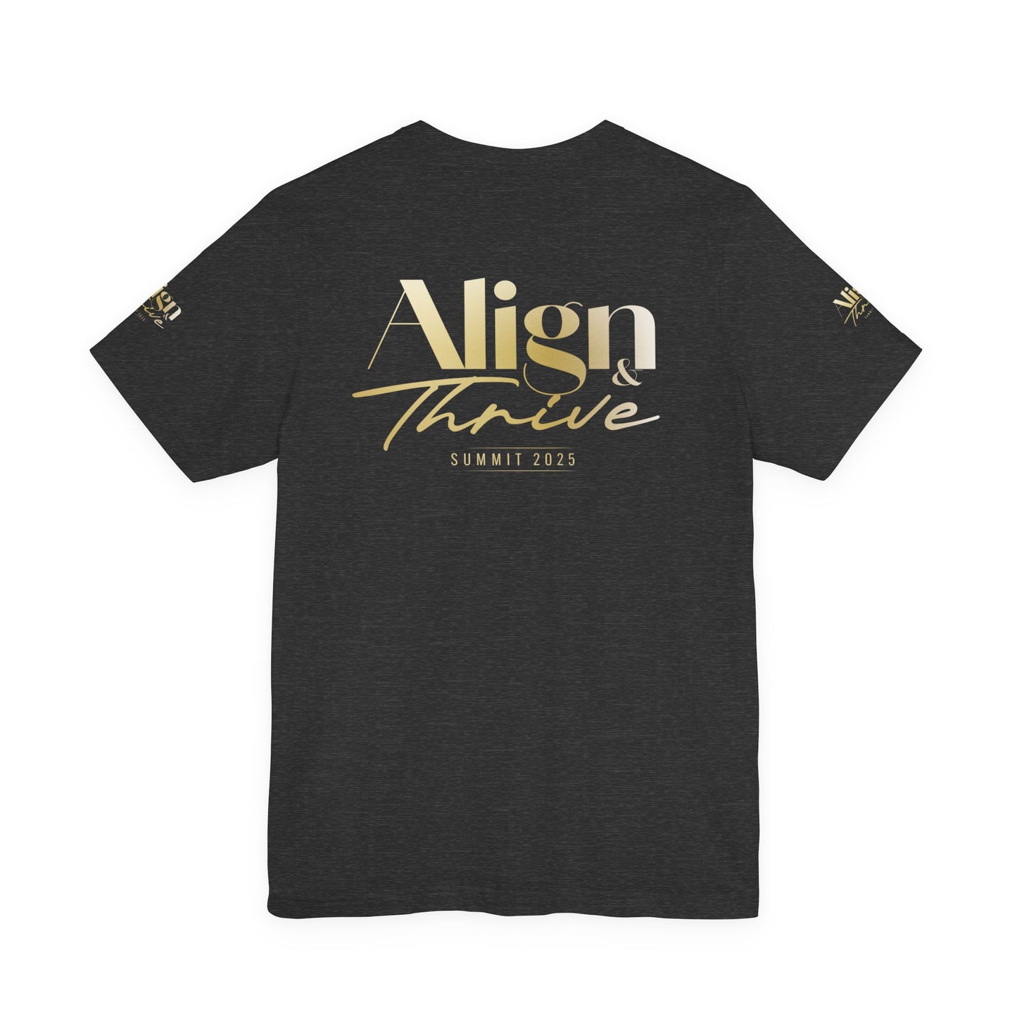 Unisex Motivational Tee - Align & Thrive | Inspirational Shirt for Fitness, Mental Health, Self-Care, Gift for Her, Casual Wear