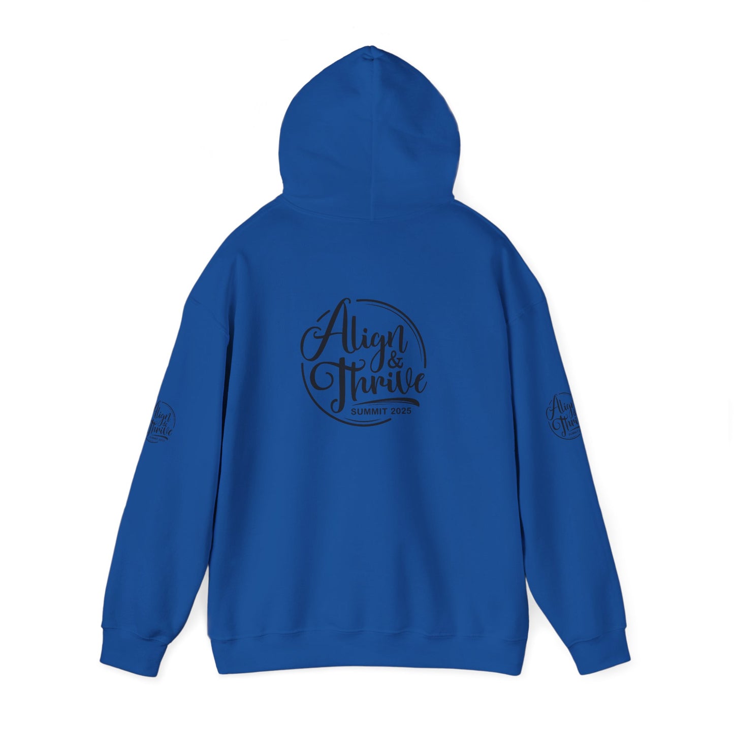 Align & Thrive Unisex Hooded Sweatshirt for Self-Care, Wellness Events, Motivational Gift, Cozy Lifestyle
