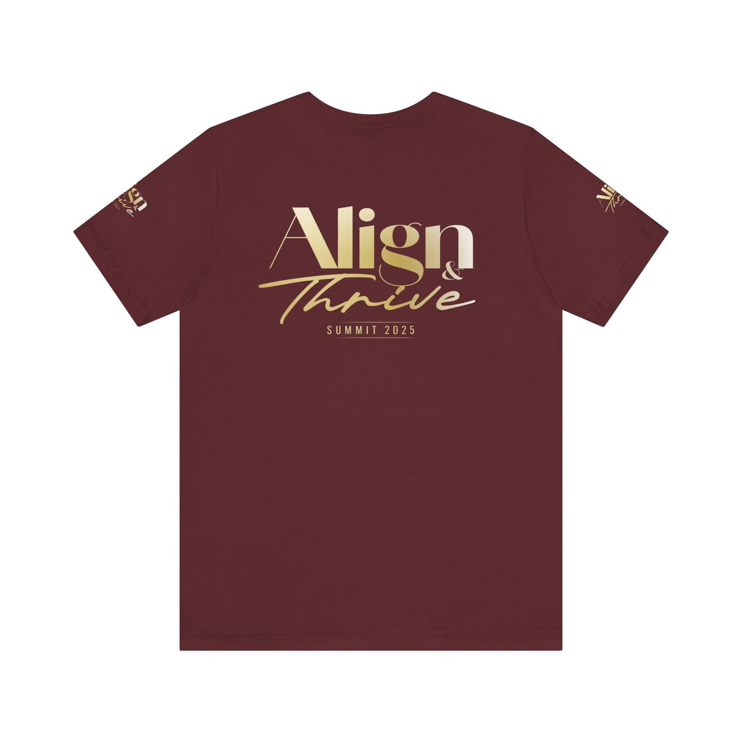 Unisex Motivational Tee - Align & Thrive | Inspirational Shirt for Fitness, Mental Health, Self-Care, Gift for Her, Casual Wear
