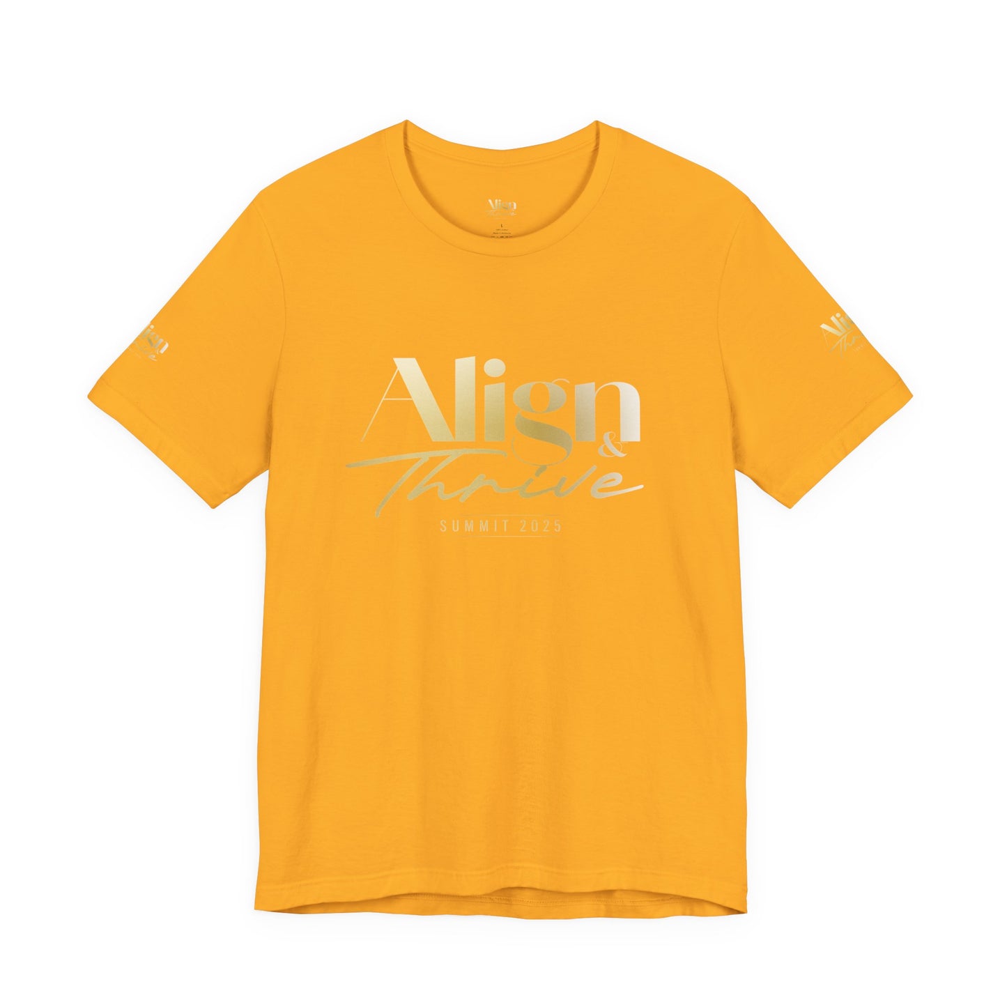 Unisex Motivational Tee - Align & Thrive | Inspirational Shirt for Fitness, Mental Health, Self-Care, Gift for Her, Casual Wear