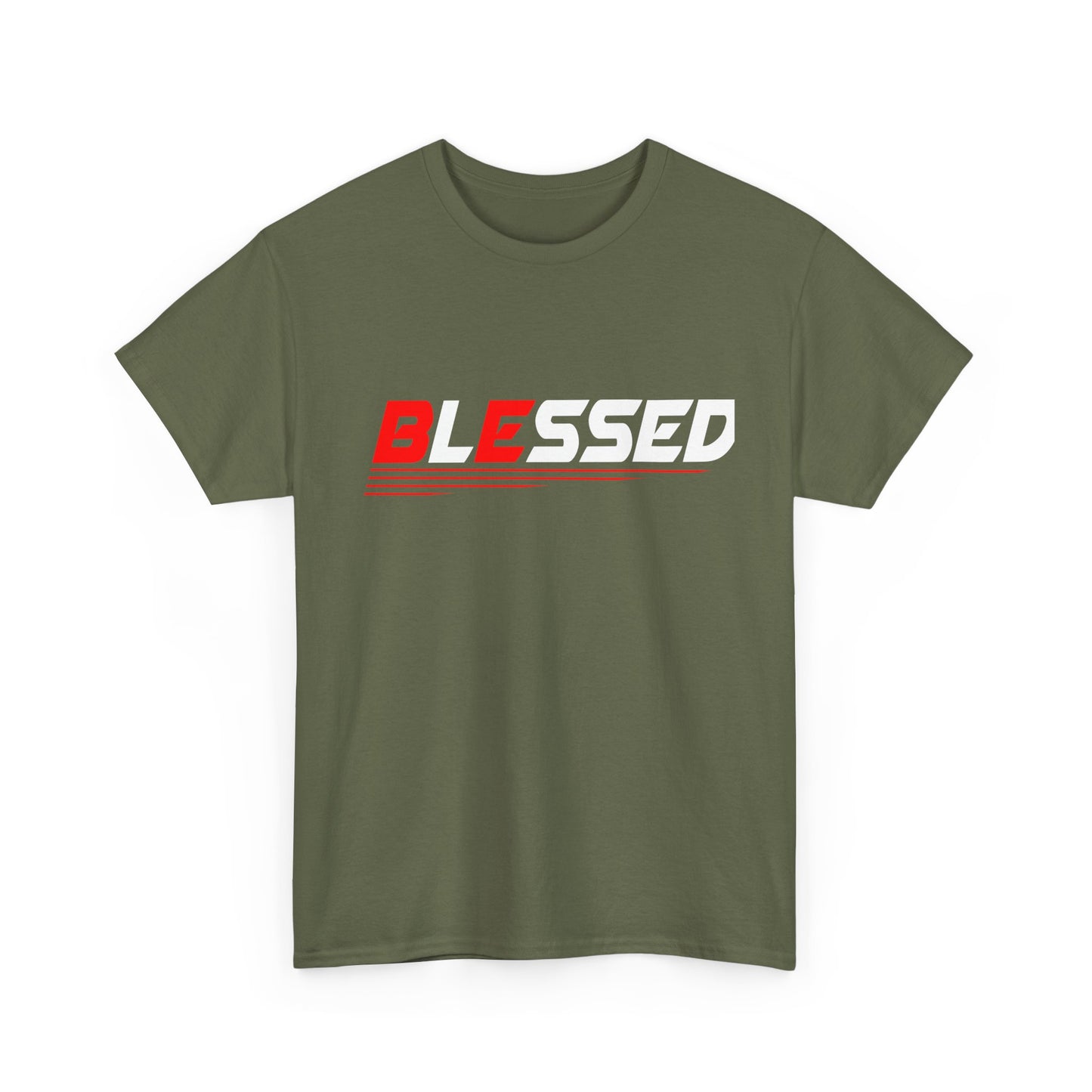 Blessed Unisex Heavy Cotton Tee | Motivational Shirt, Gift for Friends, Casual Wear, Spiritual Fashion, Everyday Comfort