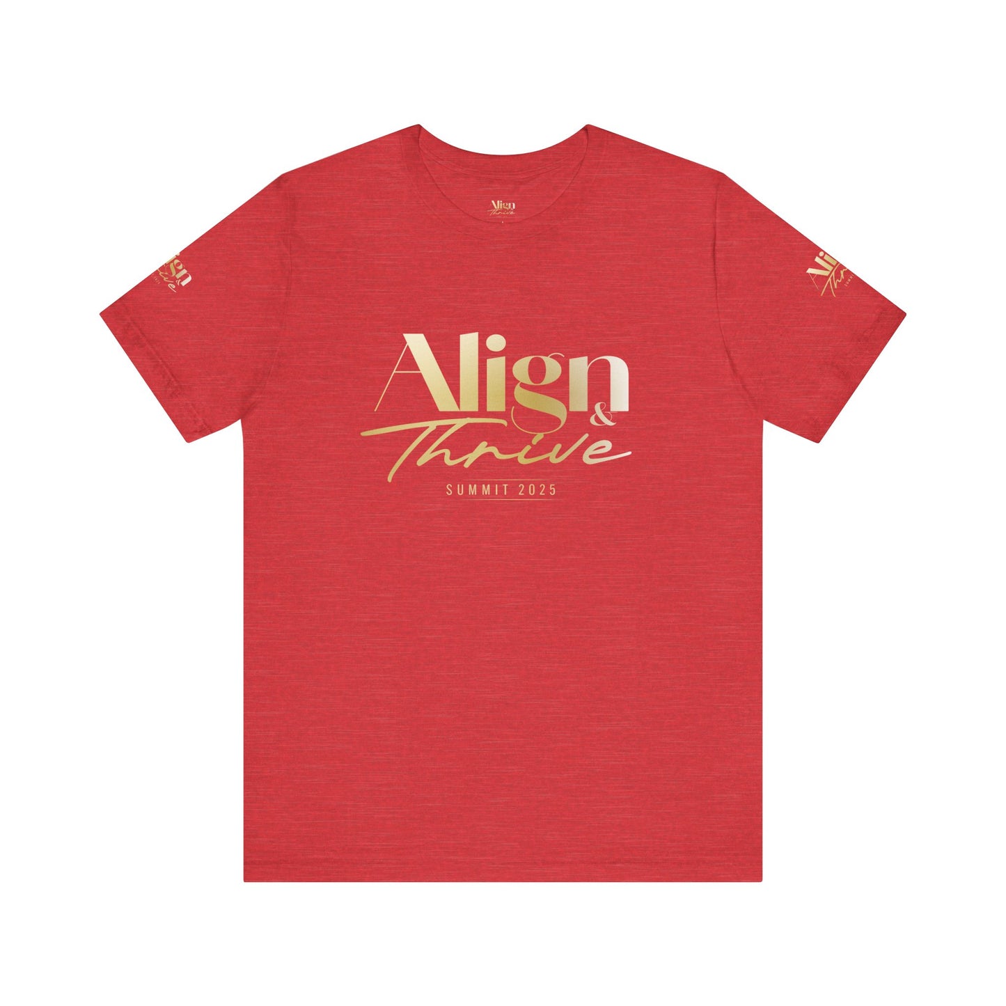 Unisex Motivational Tee - Align & Thrive | Inspirational Shirt for Fitness, Mental Health, Self-Care, Gift for Her, Casual Wear