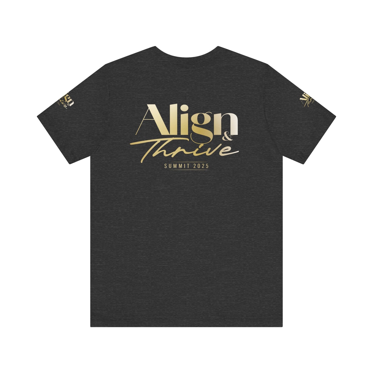 Unisex Motivational Tee - Align & Thrive | Inspirational Shirt for Fitness, Mental Health, Self-Care, Gift for Her, Casual Wear