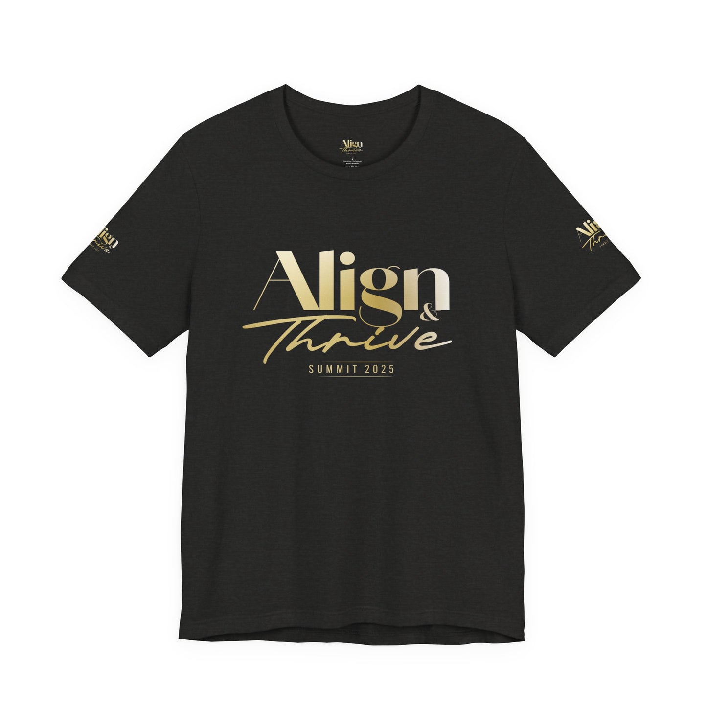 Unisex Motivational Tee - Align & Thrive | Inspirational Shirt for Fitness, Mental Health, Self-Care, Gift for Her, Casual Wear