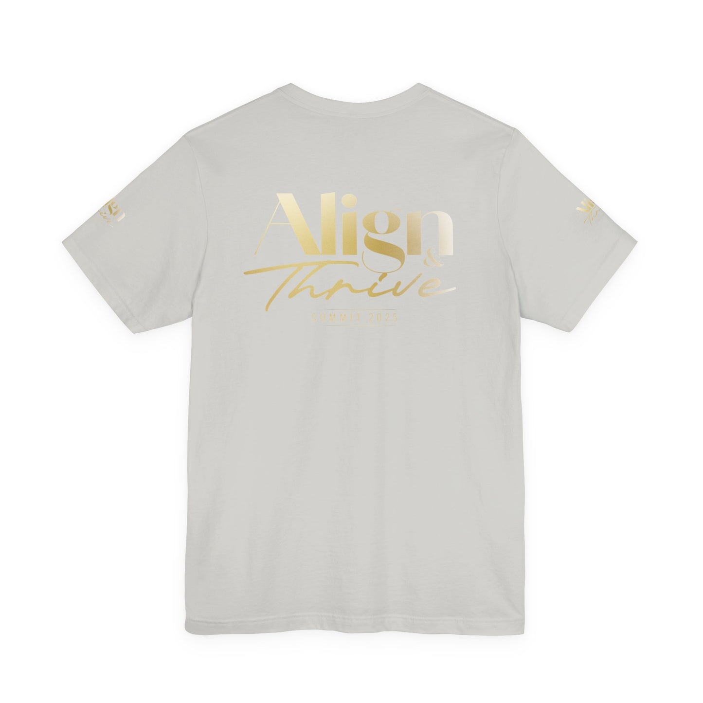 Unisex Motivational Tee - Align & Thrive | Inspirational Shirt for Fitness, Mental Health, Self-Care, Gift for Her, Casual Wear