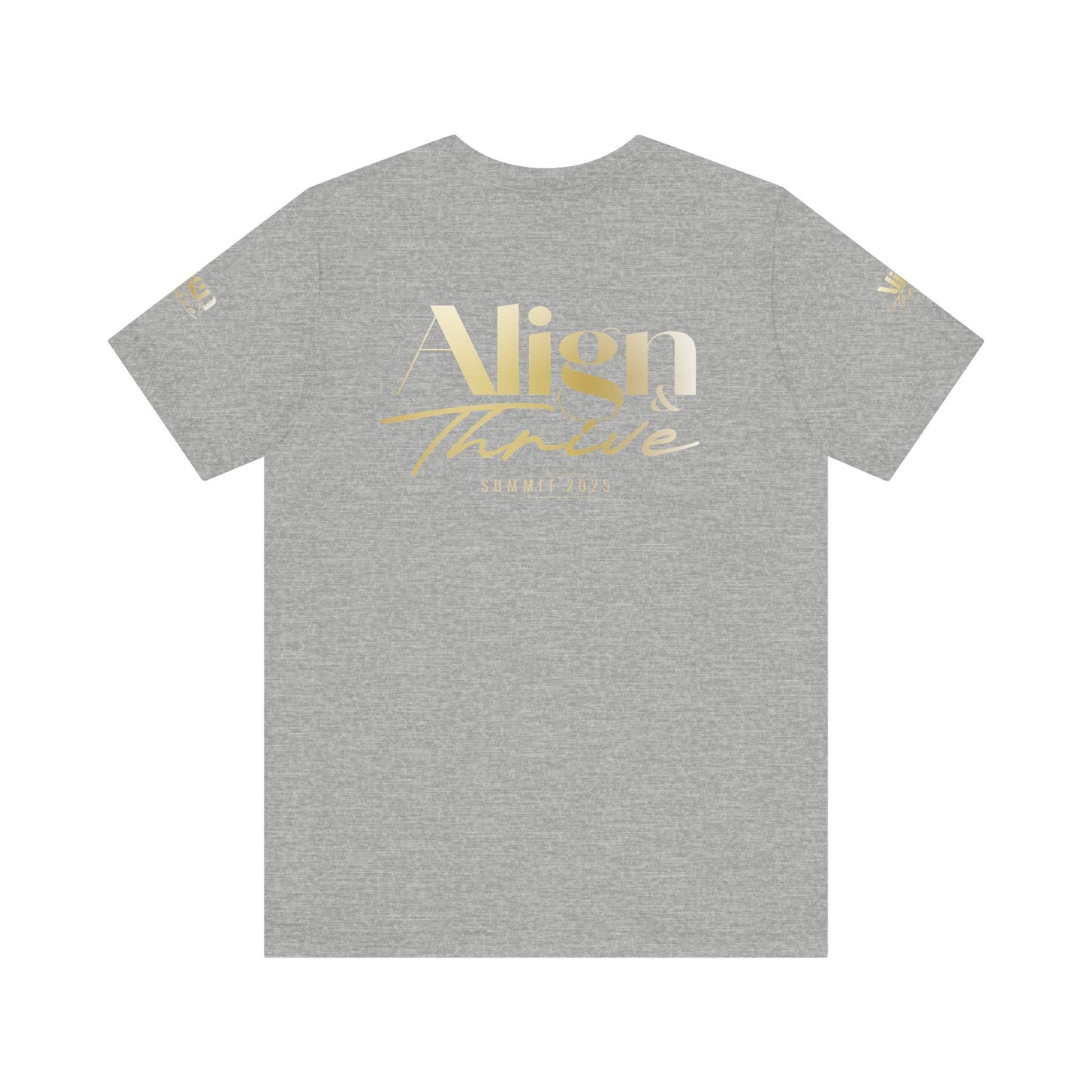 Unisex Motivational Tee - Align & Thrive | Inspirational Shirt for Fitness, Mental Health, Self-Care, Gift for Her, Casual Wear