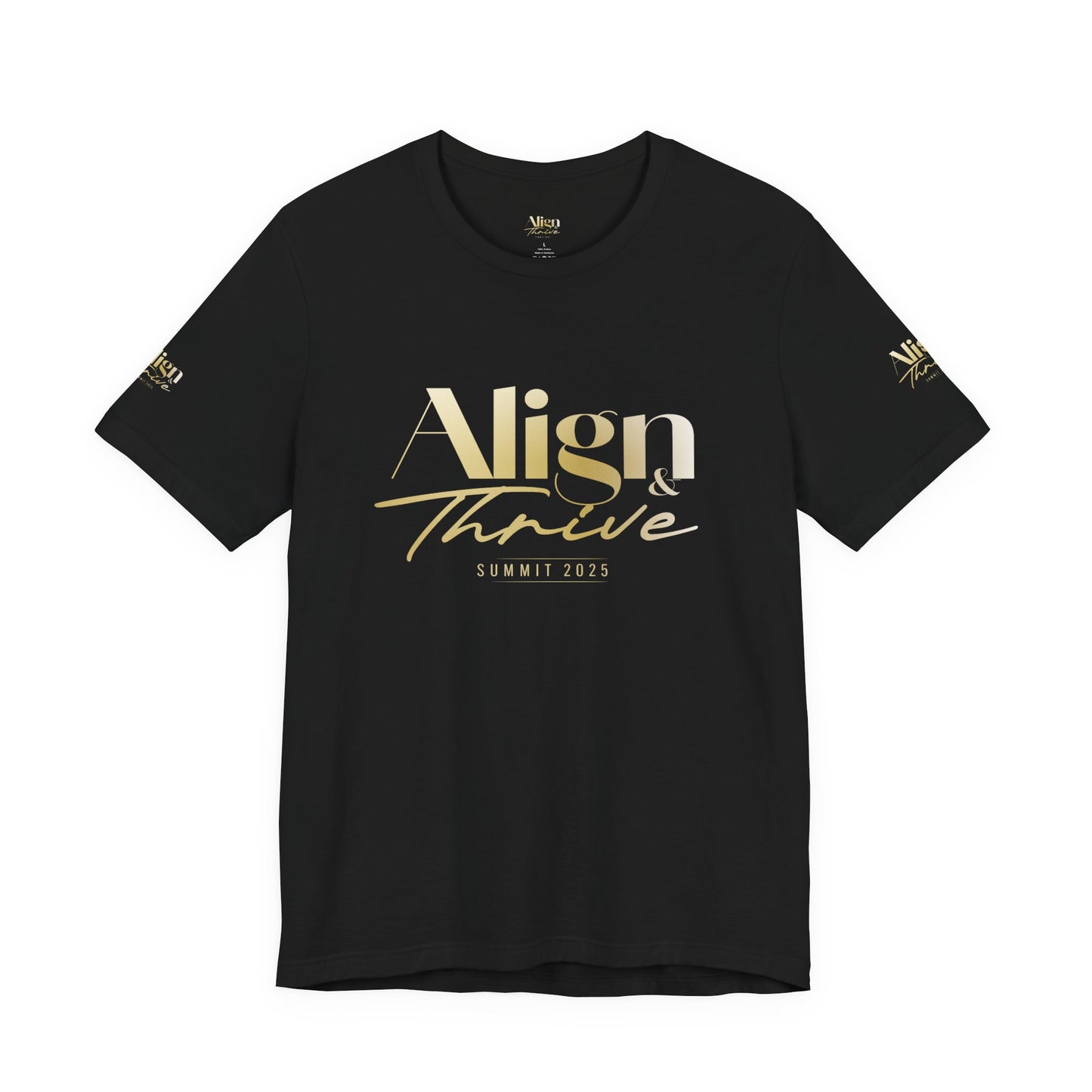 Unisex Motivational Tee - Align & Thrive | Inspirational Shirt for Fitness, Mental Health, Self-Care, Gift for Her, Casual Wear