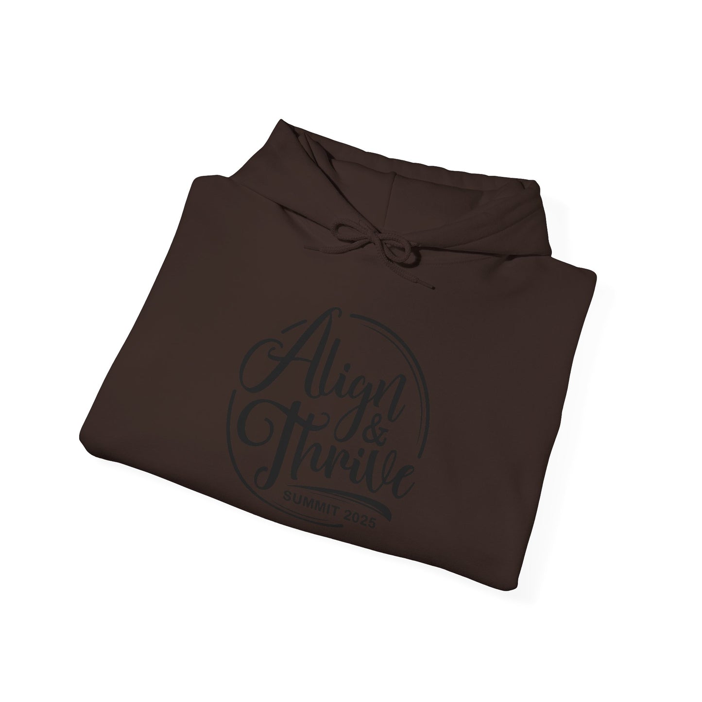 Align & Thrive Unisex Hooded Sweatshirt for Self-Care, Wellness Events, Motivational Gift, Cozy Lifestyle