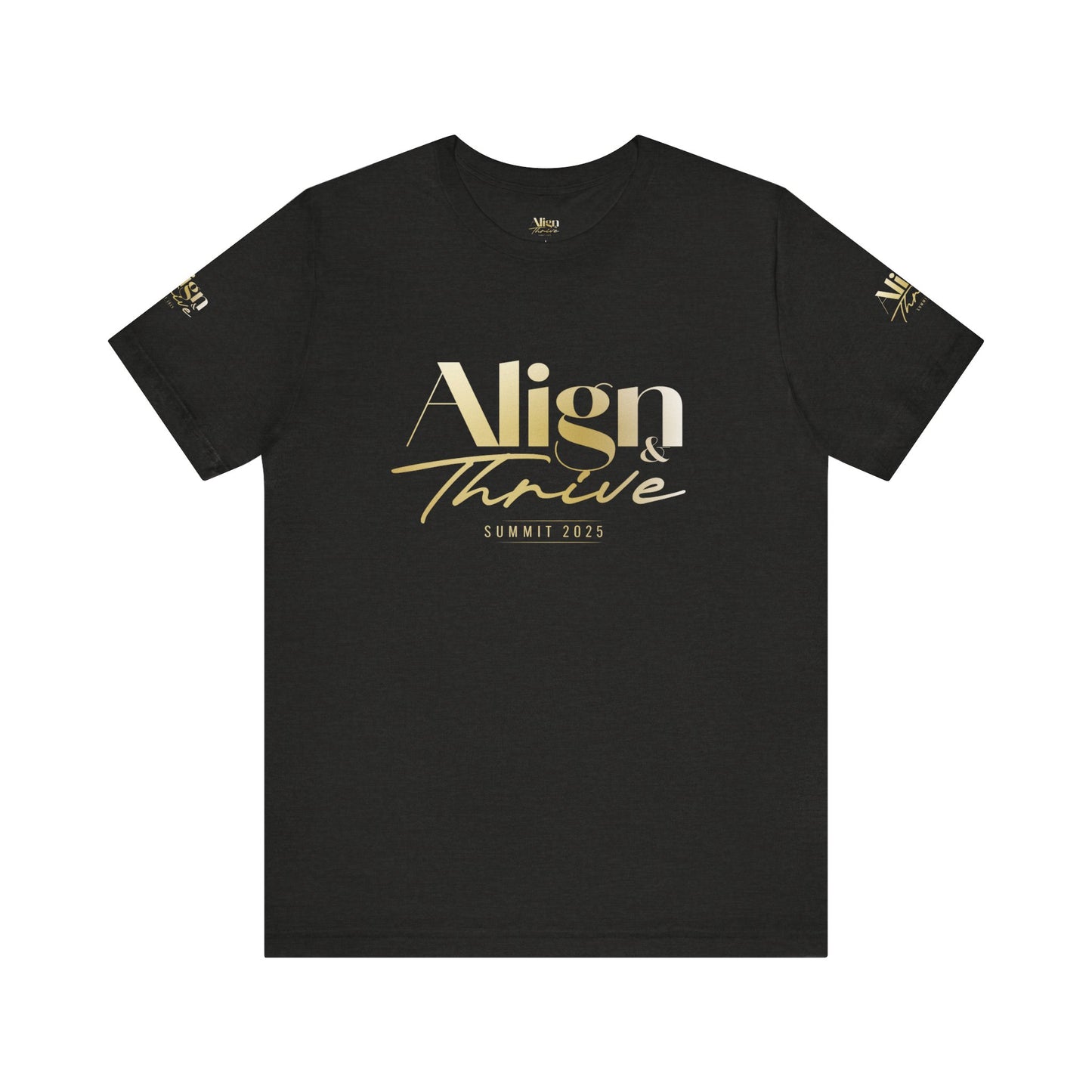 Unisex Motivational Tee - Align & Thrive | Inspirational Shirt for Fitness, Mental Health, Self-Care, Gift for Her, Casual Wear
