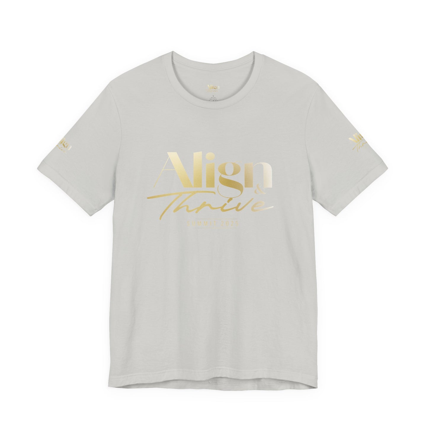 Unisex Motivational Tee - Align & Thrive | Inspirational Shirt for Fitness, Mental Health, Self-Care, Gift for Her, Casual Wear