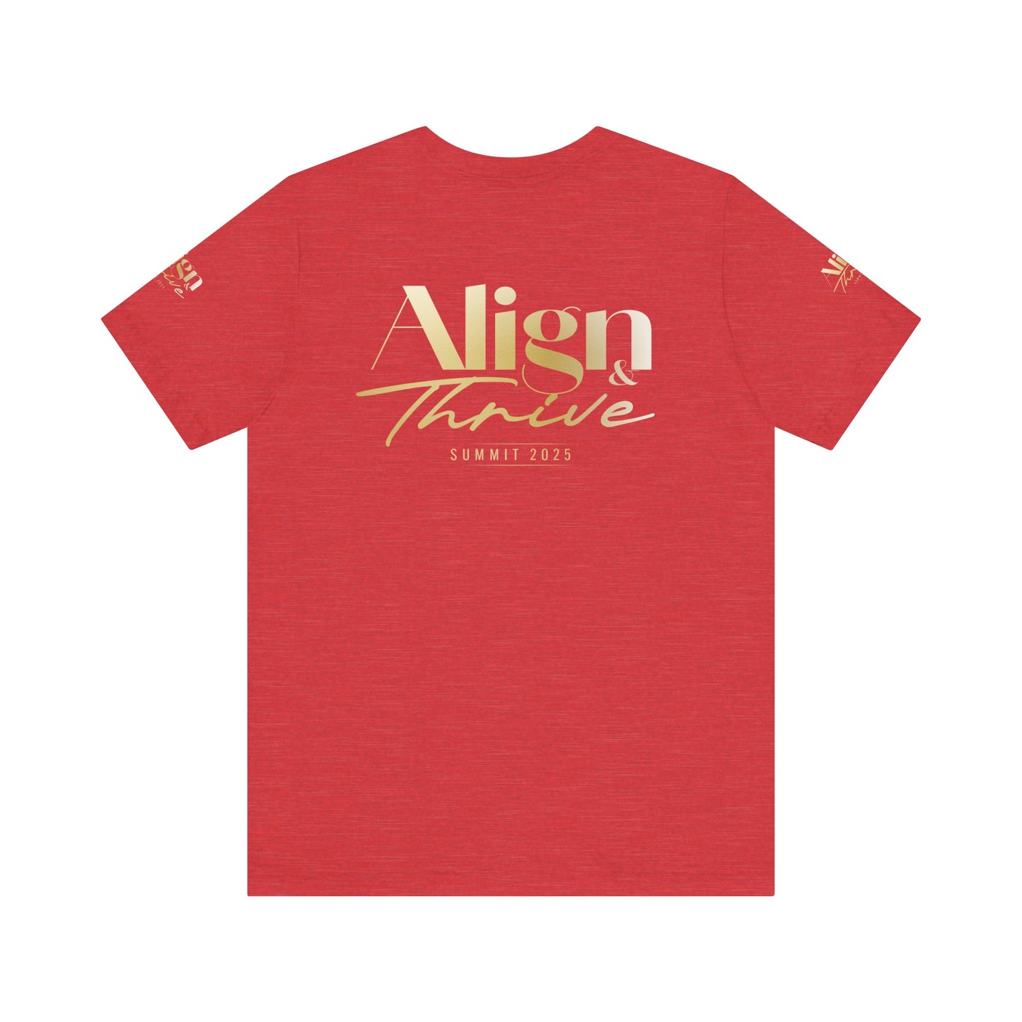 Unisex Motivational Tee - Align & Thrive | Inspirational Shirt for Fitness, Mental Health, Self-Care, Gift for Her, Casual Wear