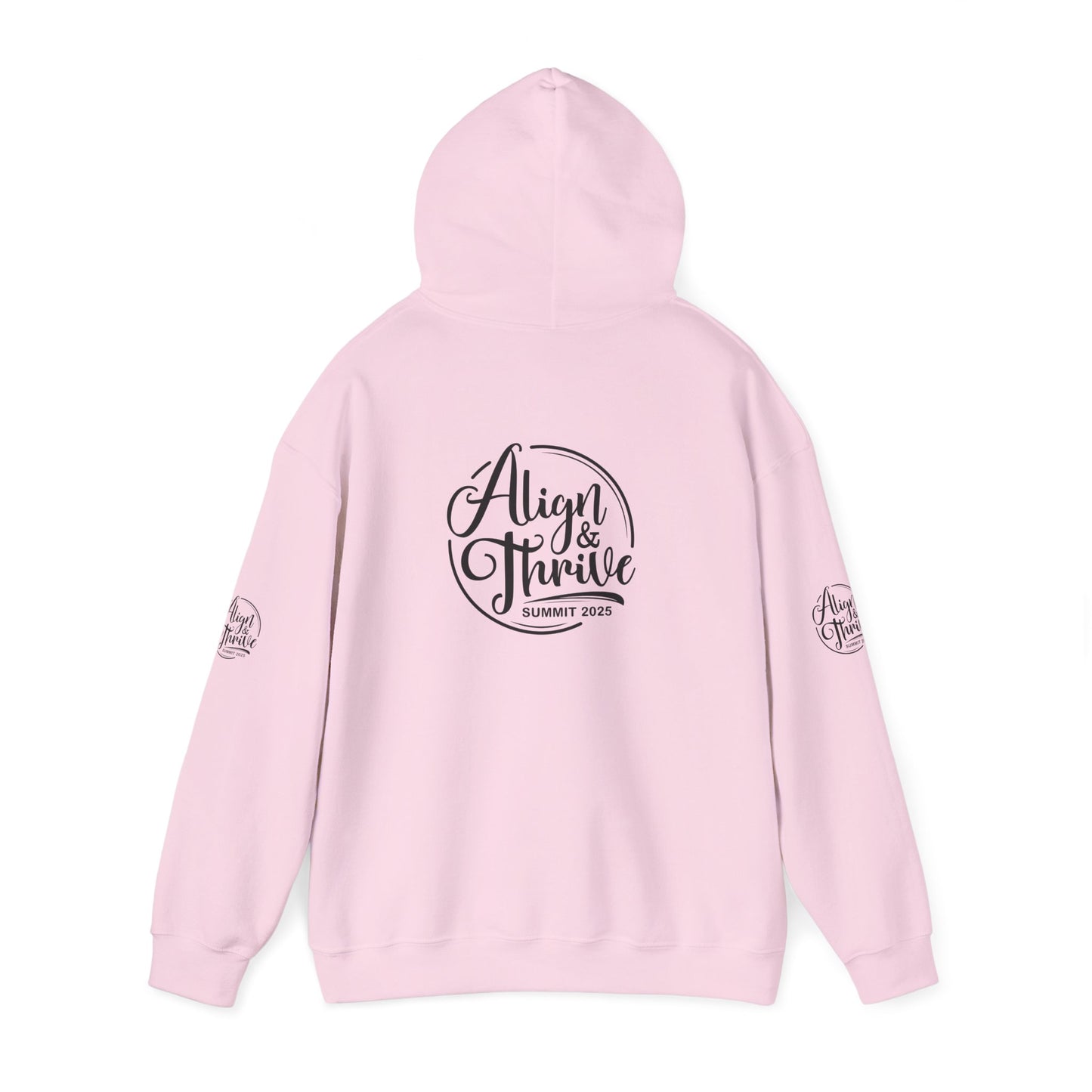 Align & Thrive Unisex Hooded Sweatshirt for Self-Care, Wellness Events, Motivational Gift, Cozy Lifestyle