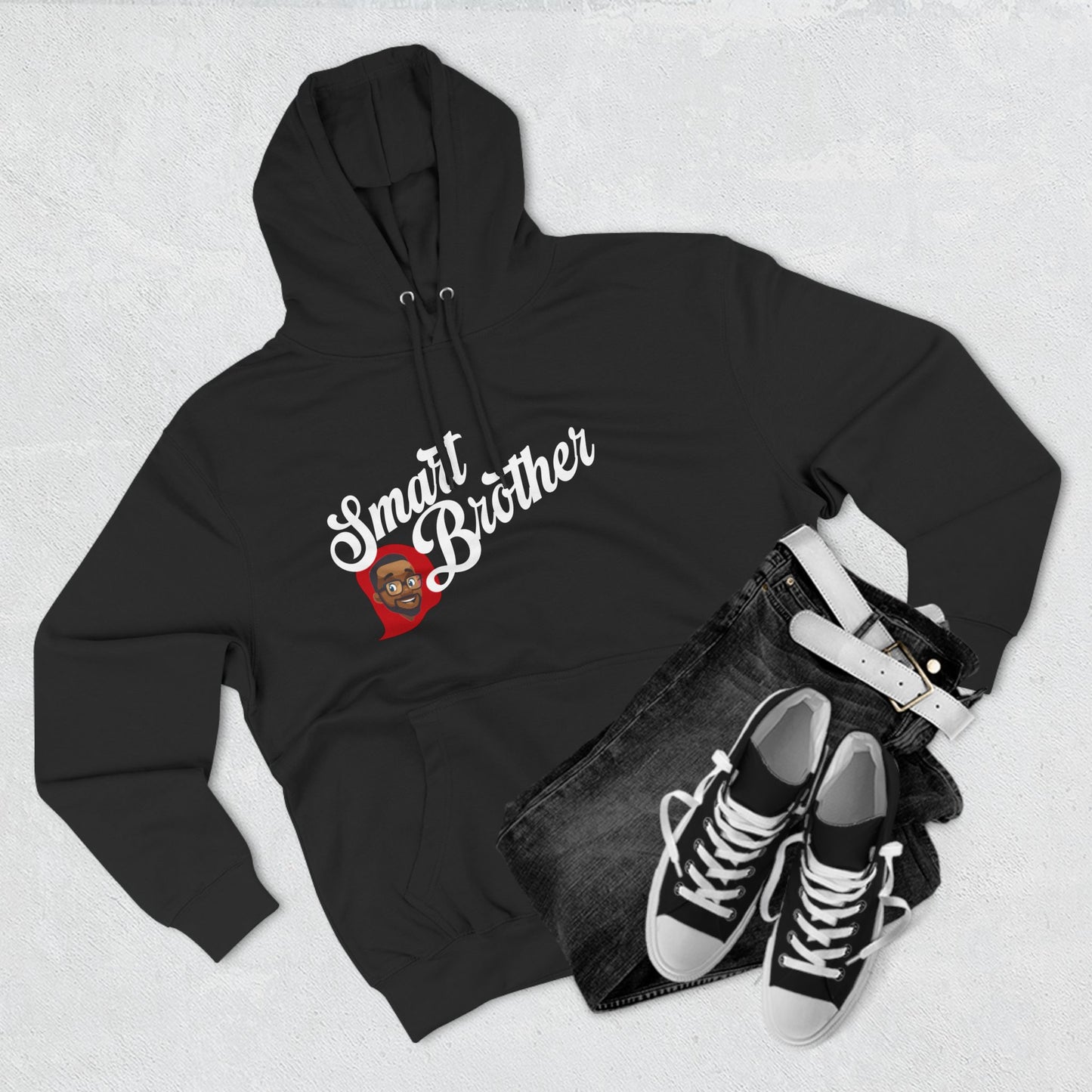 Smart Brother Three-Panel Fleece Hoodie
