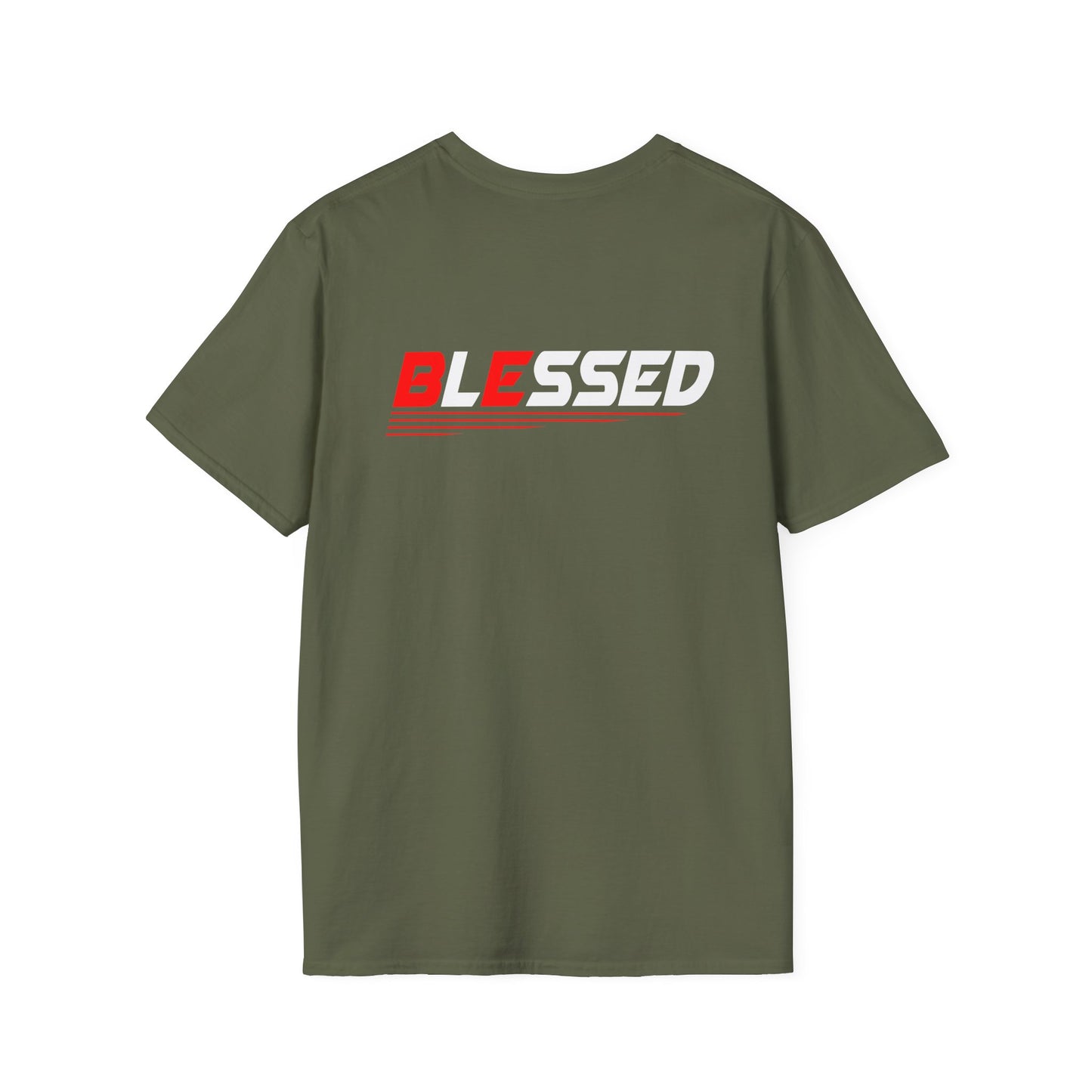 Blessed Motivational Unisex Softstyle T-Shirt | Casual Wear, Graphic Tee, Inspirational Gift, Everyday Comfort, Statement Shirt, Unique Style