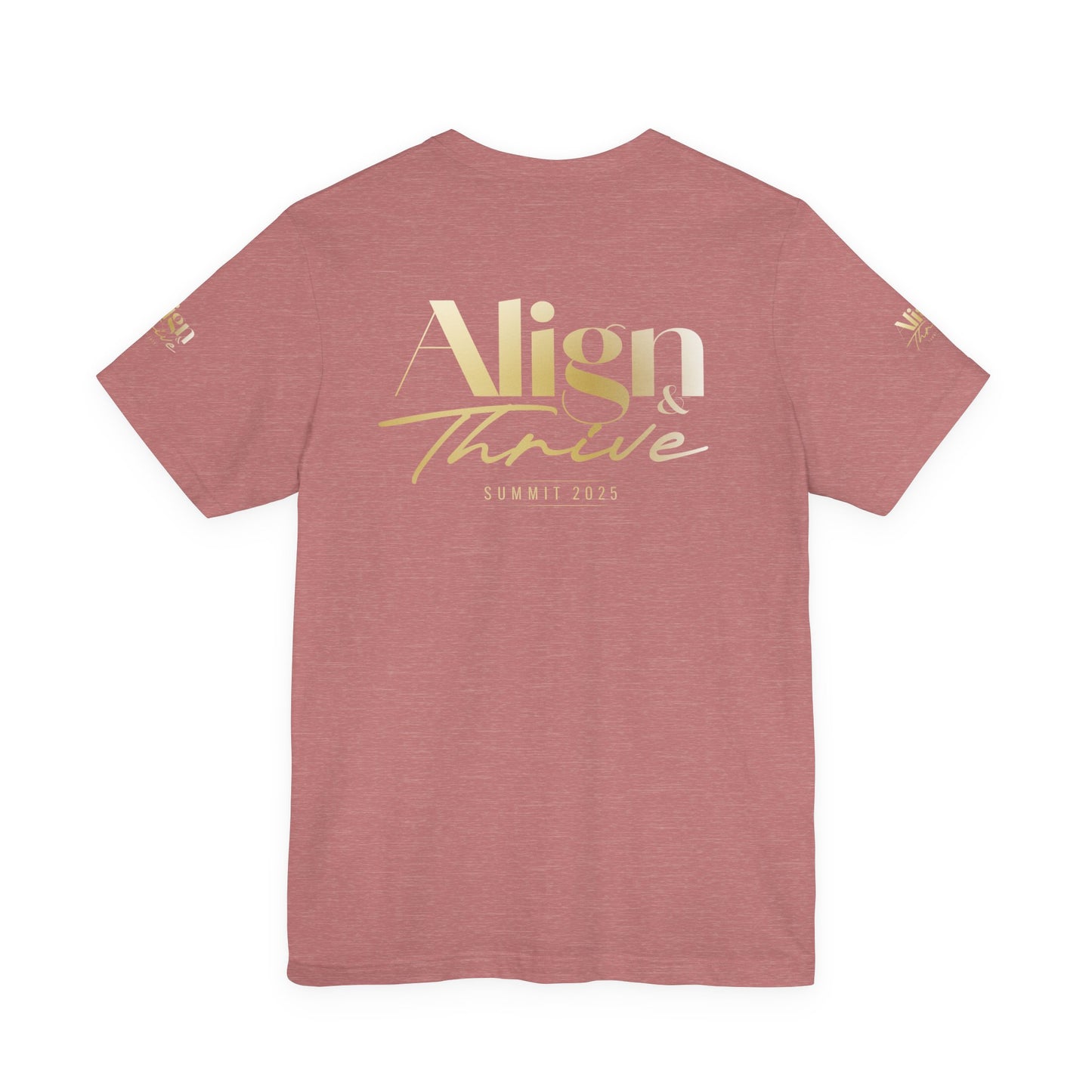 Unisex Motivational Tee - Align & Thrive | Inspirational Shirt for Fitness, Mental Health, Self-Care, Gift for Her, Casual Wear