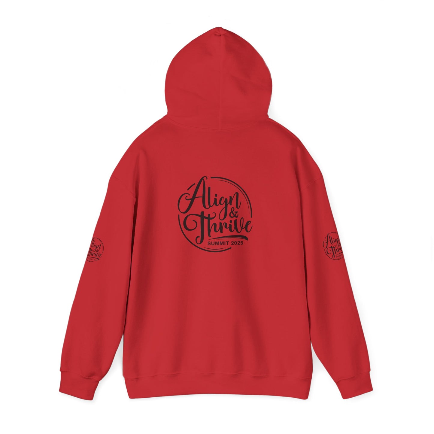 Align & Thrive Unisex Hooded Sweatshirt for Self-Care, Wellness Events, Motivational Gift, Cozy Lifestyle