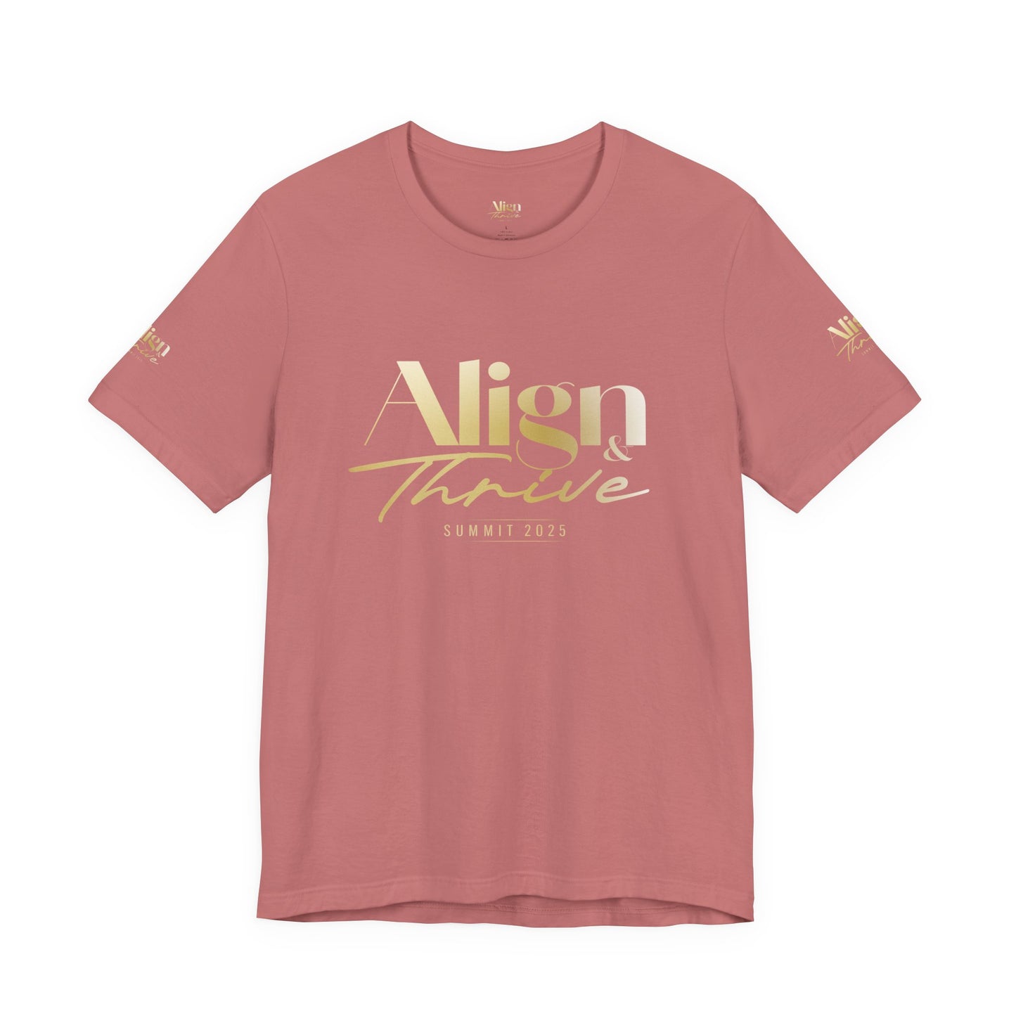 Unisex Motivational Tee - Align & Thrive | Inspirational Shirt for Fitness, Mental Health, Self-Care, Gift for Her, Casual Wear