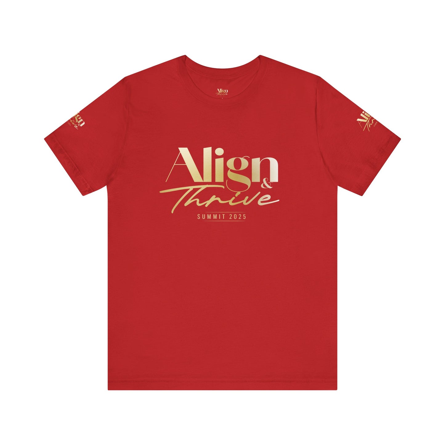 Unisex Motivational Tee - Align & Thrive | Inspirational Shirt for Fitness, Mental Health, Self-Care, Gift for Her, Casual Wear