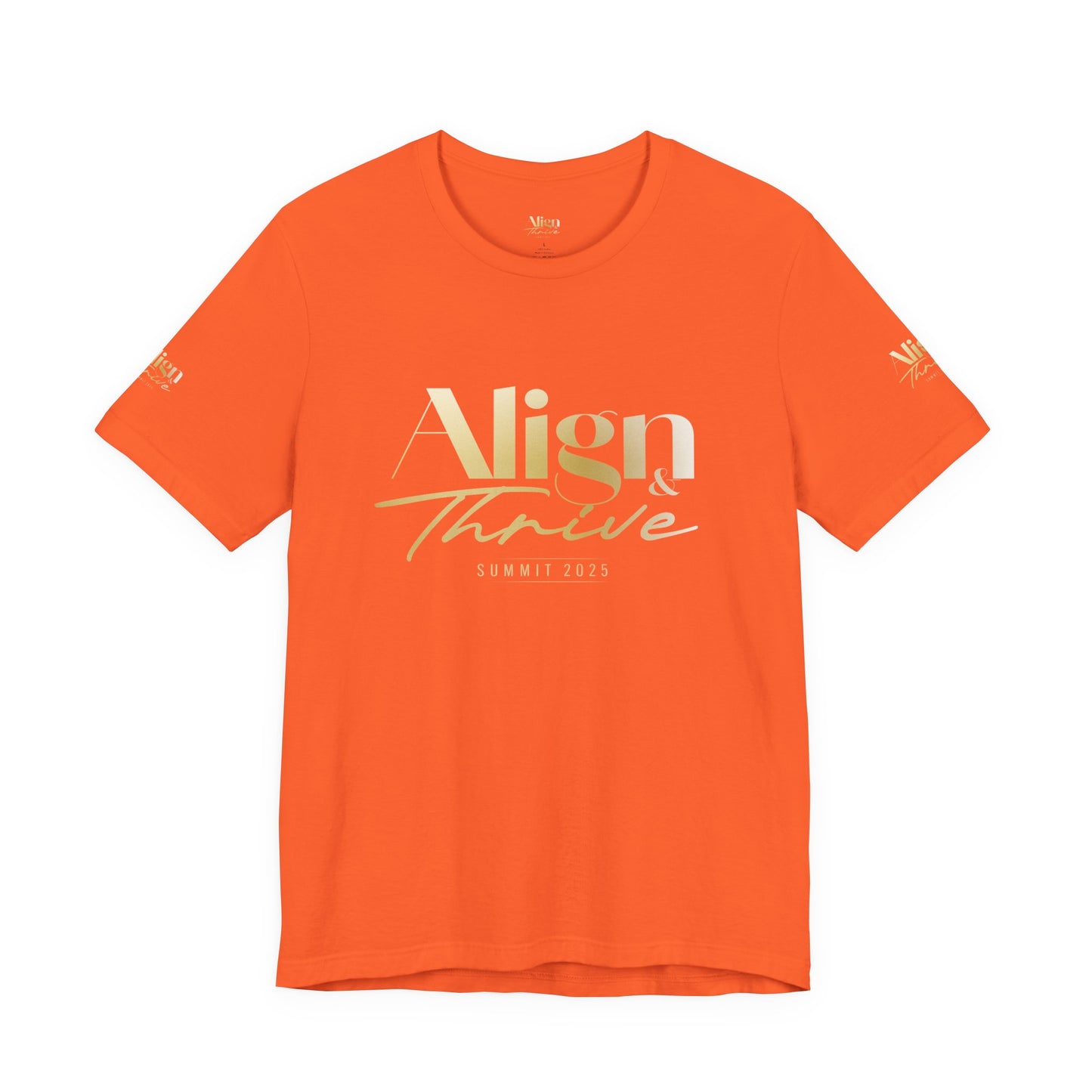 Unisex Motivational Tee - Align & Thrive | Inspirational Shirt for Fitness, Mental Health, Self-Care, Gift for Her, Casual Wear