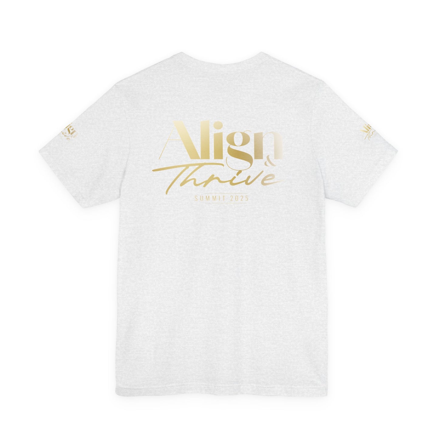 Unisex Motivational Tee - Align & Thrive | Inspirational Shirt for Fitness, Mental Health, Self-Care, Gift for Her, Casual Wear