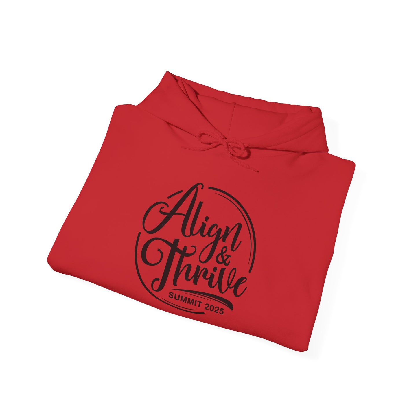 Align & Thrive Unisex Hooded Sweatshirt for Self-Care, Wellness Events, Motivational Gift, Cozy Lifestyle