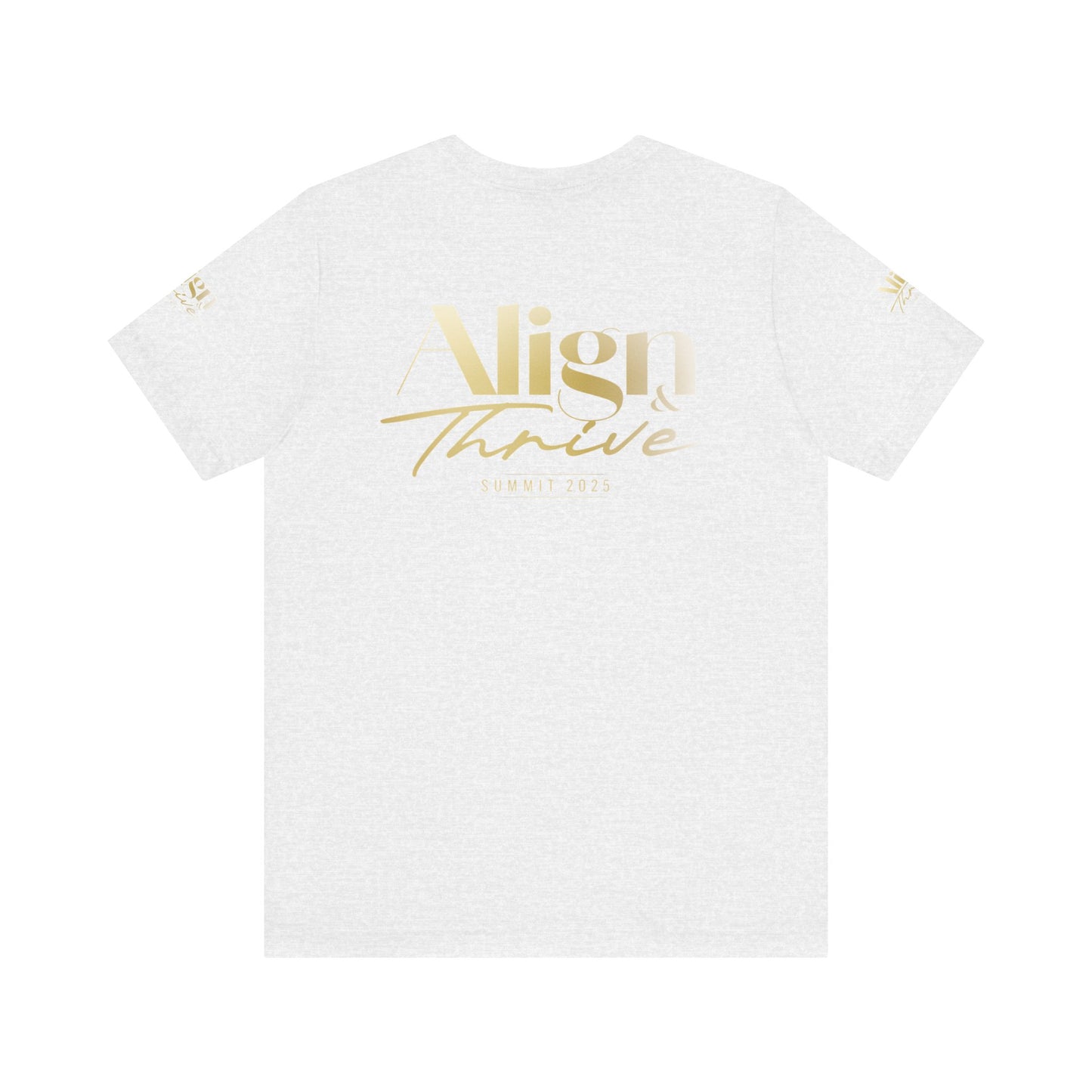 Unisex Motivational Tee - Align & Thrive | Inspirational Shirt for Fitness, Mental Health, Self-Care, Gift for Her, Casual Wear