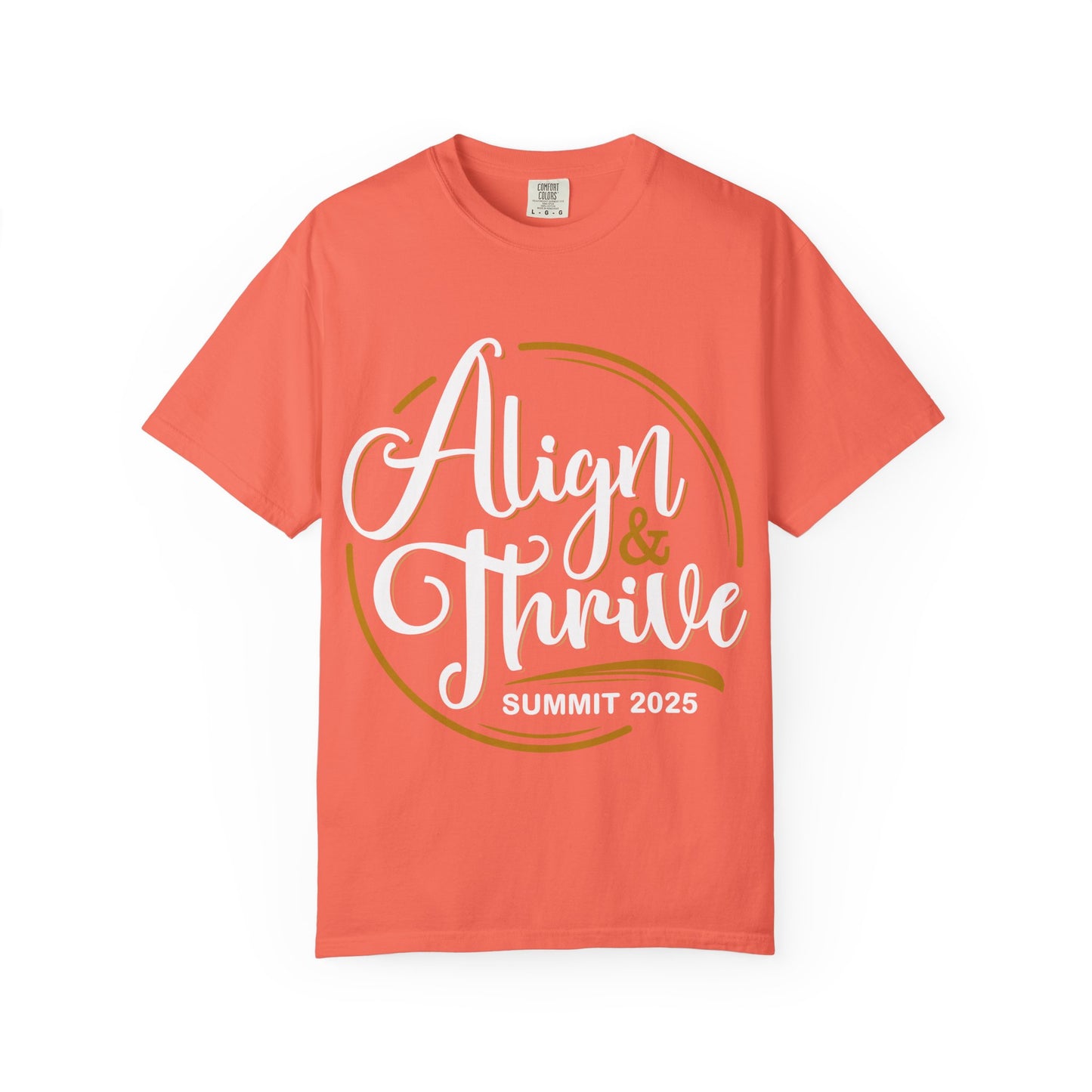 Align & Thrive Unisex T-shirt, Motivational Tee, Summit 2025 Shirt, Inspirational Apparel, Relaxed Fit Shirt