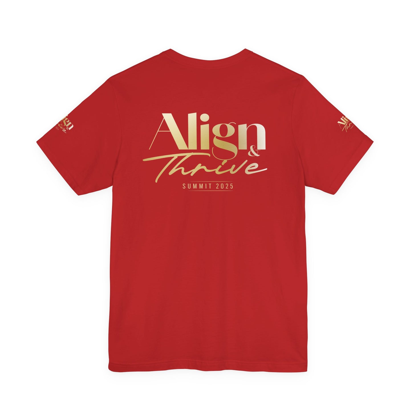 Unisex Motivational Tee - Align & Thrive | Inspirational Shirt for Fitness, Mental Health, Self-Care, Gift for Her, Casual Wear