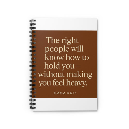Inspirational Spiral Notebook, Motivational Journal, Self-Care Organizer, Gift for Friends, Thoughtful Stationery