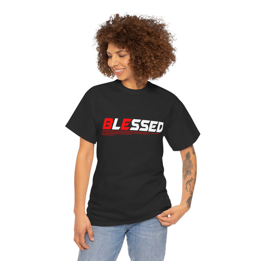 Blessed Unisex Heavy Cotton Tee | Motivational Shirt, Gift for Friends, Casual Wear, Spiritual Fashion, Everyday Comfort