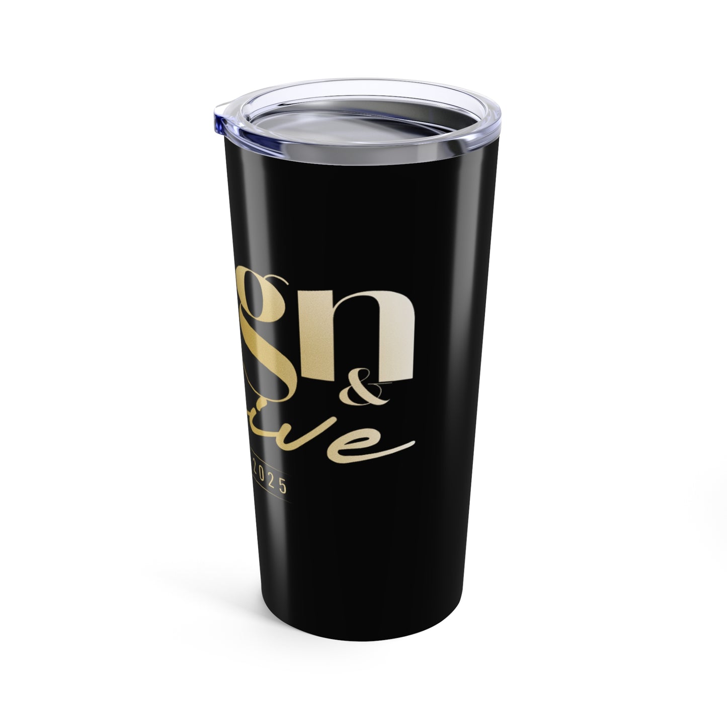 Align & Thrive  Gold Script 20oz Tumbler - Perfect for Parties, Gifts, or Daily Use - Insulated Drinkware for Any Occasion, Travel Mug, [...]
