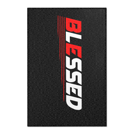 Blessed Area Rug - Inspirational Home Decor, Cozy Living Room Mat,