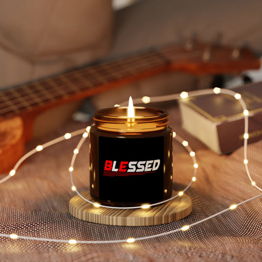 Blessed Scented Soy Candle - Relaxing Aromatherapy, Home Decor, Gift for Loved Ones, Meditation, Spirituality, Self-Care