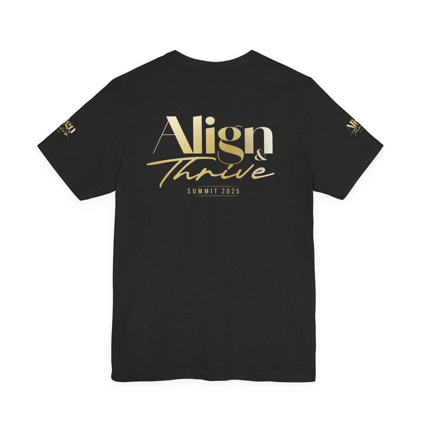 Unisex Motivational Tee - Align & Thrive | Inspirational Shirt for Fitness, Mental Health, Self-Care, Gift for Her, Casual Wear