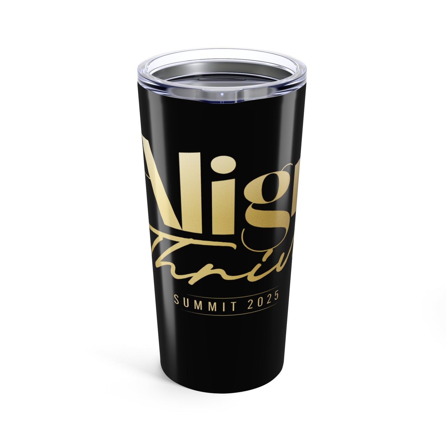 Align & Thrive  Gold Script 20oz Tumbler - Perfect for Parties, Gifts, or Daily Use - Insulated Drinkware for Any Occasion, Travel Mug, [...]