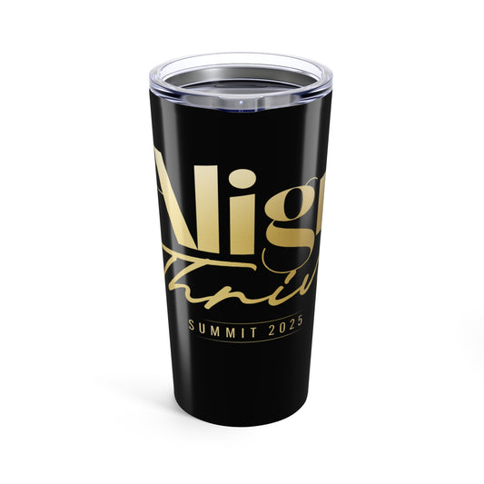 Align & Thrive  Gold Script 20oz Tumbler - Perfect for Parties, Gifts, or Daily Use - Insulated Drinkware for Any Occasion, Travel Mug, [...]